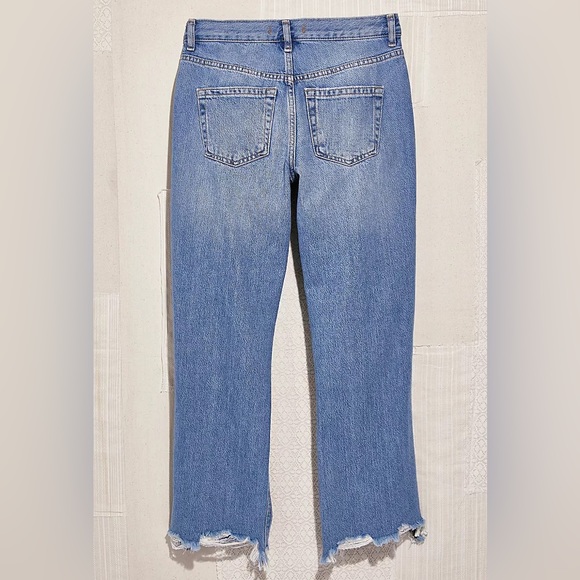 (A4) Free People Maggie Mid-Rise Straight-Leg Jeans, Size 25, NWT - Picture 10 of 16
